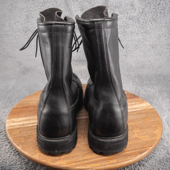 Vtg US Military Vibram 2-97 Insulated Field Combat Boots Black Leather Men 11 R - Picture 5 of 11